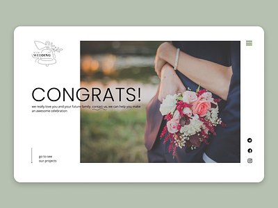 Nice wedding - logo and website header