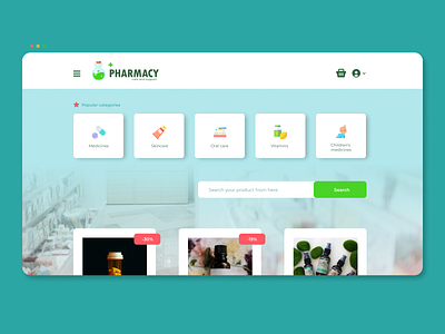 Pharmacy logo and website header