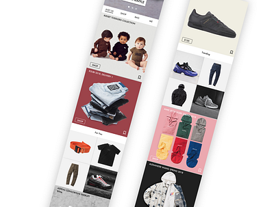 KITH Mobile Design - Product Feed app branding commerce consumer design ecommerce app fashion flinto omnichannel retail shopping app sketch ui ux