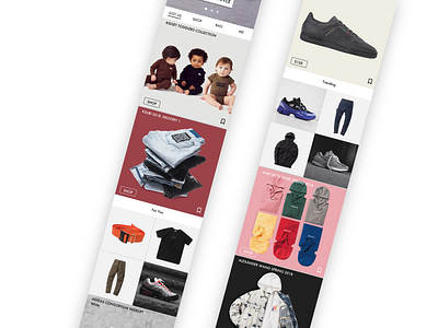 KITH Mobile Design - Product Feed