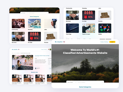 Craigslist Redesign Concept design ui ux