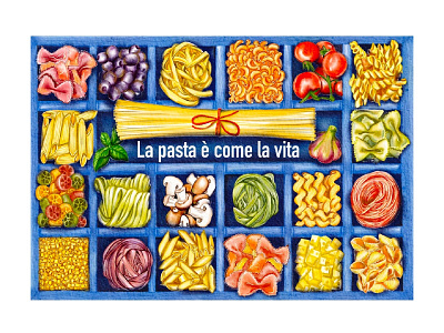 Placemat for Italian restaurant. Watercolor in Procreate design graphic design illustration procreate watercolor