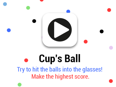 Cup's Ball Game app banner game google play illustrator unity vector