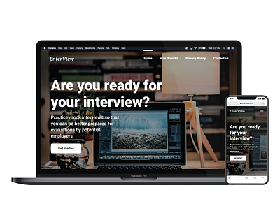 ENTERVIEW design ui ux web