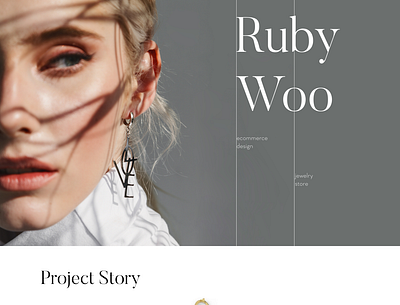 Ruby Woo - Ecommerce beauty ecommerce ecommerce shop jewelery landing minimalism