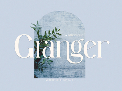 Granger Ligature Serif Typeface vintage