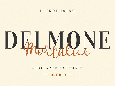 DELMONE & Mortalue Duo Font