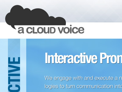 A Cloud Voice flat logo