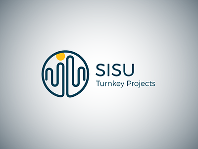 SISU Turnkey Projects logo design branding builders labyrinth logo design sisu