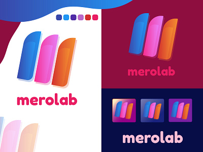 merolab logo | Lettermark logo branding design graphic design icon illustration illustrator logo logo design typography vector