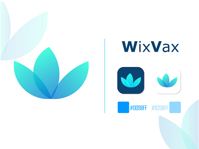 (W+V) Logo concept for WixVax app brand identity branding branding design design gradient logo graphic design icon illustration illustrator letter logo logo designer modern logo professional logo designer typography vector w letter logo w logo