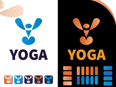 YOGA LOGO DESIGN | Y logo design brand identity branding branding design design graphic design icon illustration illustrator logo design typography y logo