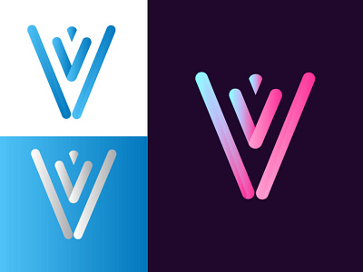 V Concept Logo Design | Logo Design