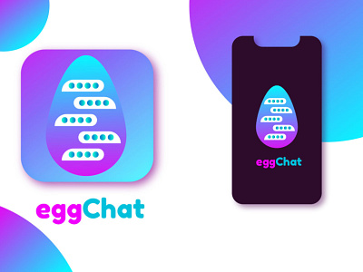 eggChat logo design