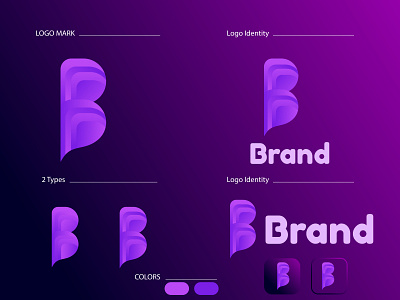 B logo | B concept logo Design | Colorful Logo Design | Modern