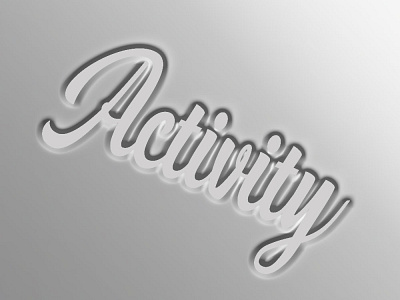 Activity Typography design typography