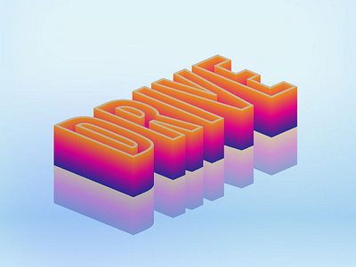Drive Creative design typography