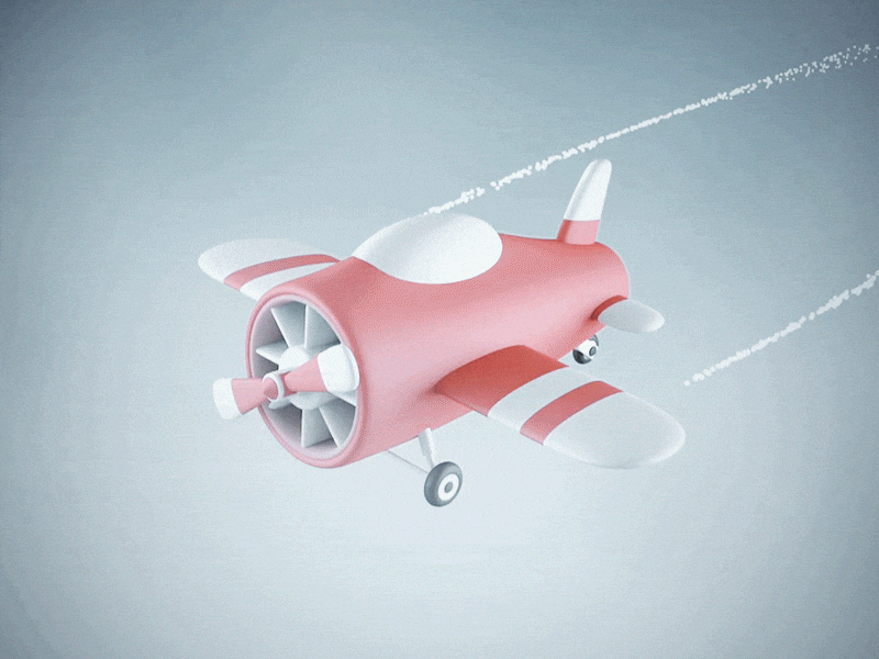 C4D-MY PLANE 3d c4d cinema4d dalang design effect gif ui