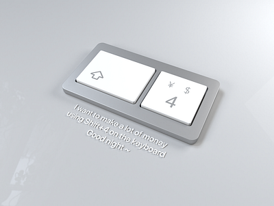 C4D-SHIFT+4 3d c4d cinema4d dalang design keyboard ui