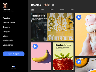 Practica de Diseño Bookmark App Dark Mode