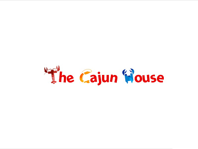 The Cajun House brand design illustration logo typography vector