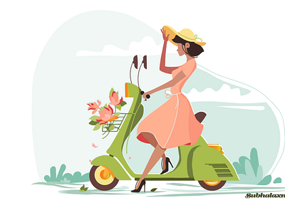 scootygirl 4 06 11 PM animation art design graphic design illustration illustrator logo ui web website