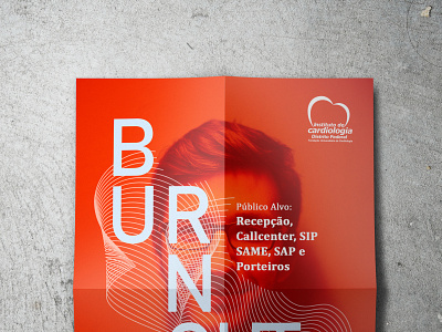 Cartaz - Palestras sobre Burnout design graphicdesign poster