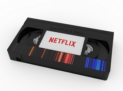 VHS ft Netflix 3d 3d printing design manufacturing modeling netflix renderings