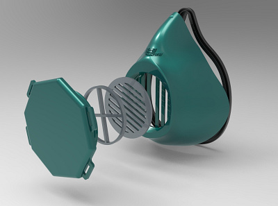 Corona mask 3d 3d printing design manufacturing modeling renderings