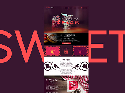 Allure web design landing page ui web web design