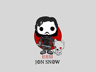 Jon Snow Le Petit Series avatar cartoon draw game of thornes illustration jon snow sketch tintin