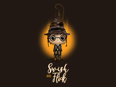 Swish and Flick illustration tshirt jkrowling voldemort hogwards harry potter