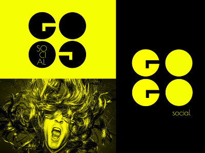 GoGo social Brand brand creative logo typography