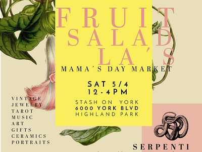 Fruit Salad LA’s social media flyer design campaign creative event flyer fruitsaladco social media