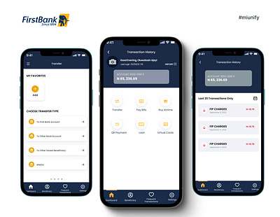 FIRST BANK MOBILE APP bank branding finance firstbank graphic design product design ui ux