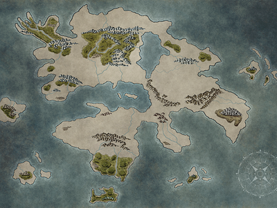 World Map cartography fantasy map