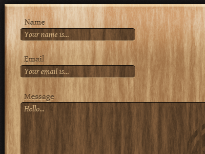 Contact Form contact form dark website wood