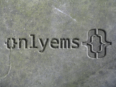 New Logo engraved onlyems stone wall