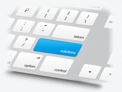 Solutions blue keyboard