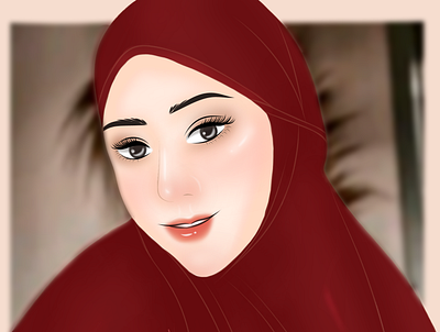 Beauty hijab animation art cartoon cartoon illustration design graphic design lineart vector vector art vector illustration