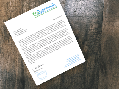 Pharmacy letterhead design