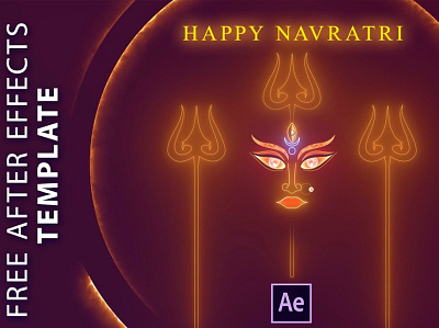 Navratri AE Template after effects animation graphic design motion graphics navratri vfx
