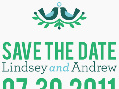 Lindsey & Drew: save the date weddings