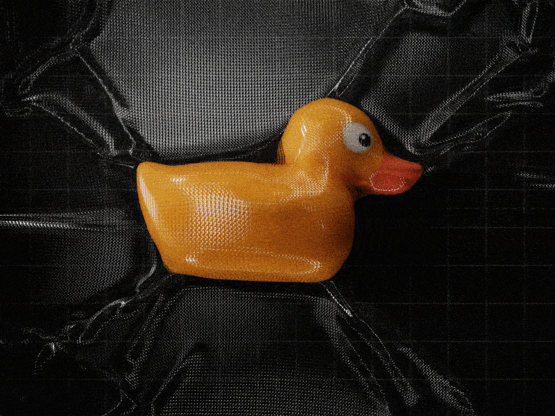 Vacuum 3d animation blender design duck plastic