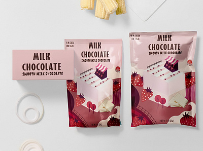 Cute packaging design branding cute design graphic design illustration mockup packaging vector