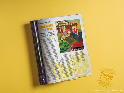 Lemonade Illustration & Magazine Layout