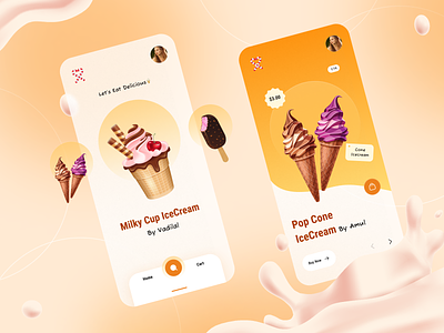 Icecream Ecommerce Mobile App