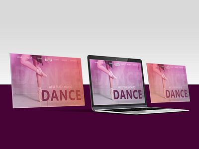 Dancing Studio Landing Page Ui design ecommerce design landing page ui logo redesign typography ui ux web web ui webflow