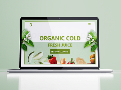 Organic Fresh Juice Website Ui Design design ecommerce design redesign ui ux web web ui webflow website wordpress design