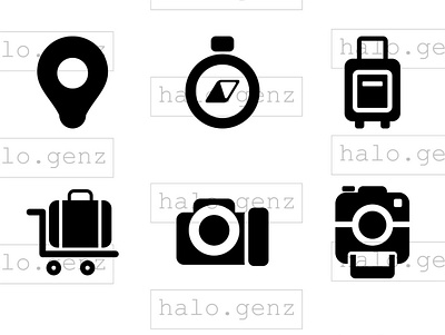 Halogenz Traveling iconset. iconset iconsets outlineicon travelingiconset